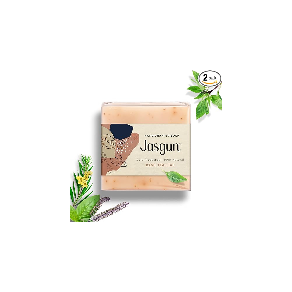 JASGUN Basil Tea Leaf Cold Processed Soap