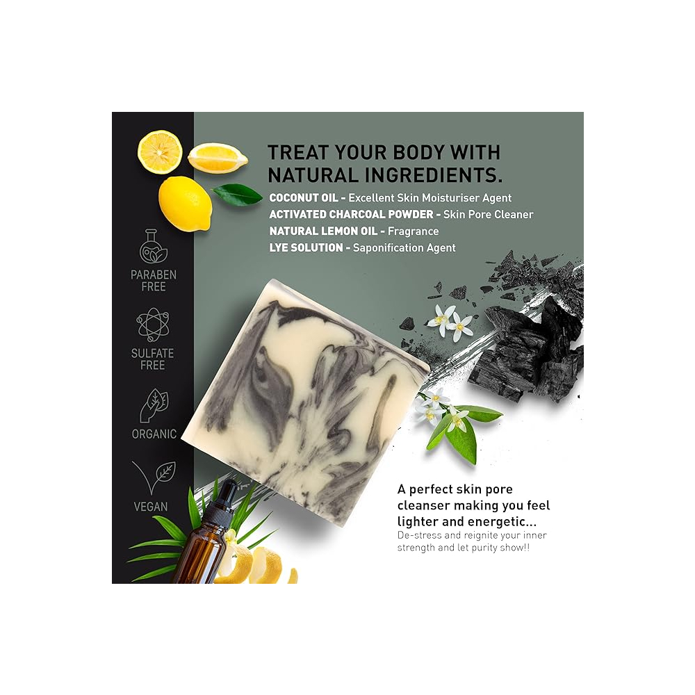 JASGUN Charcoal Cold Processed Soap