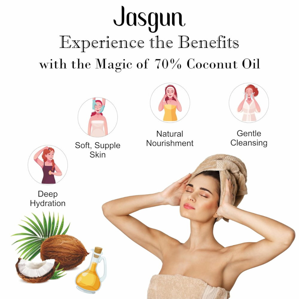 JASGUN Rainbow Designer Cold Processed Soap, 100% Natural, Hand Crafted Soap 120 gm Each Pack of 2 