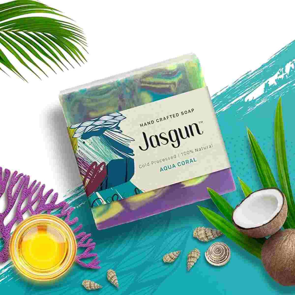 JASGUN Aqua Coral Cold Processed Soap
