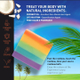 JASGUN Rainbow Designer Cold Processed Soap, 100% Natural, Hand Crafted Soap 120 gm Each Pack of 2 