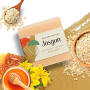 JASGUN Oat & Honey Cold Processed Soap 100% Natural Hand Crafted with Oat,Honey 